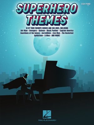 cover image of Superhero Themes for Easy Piano